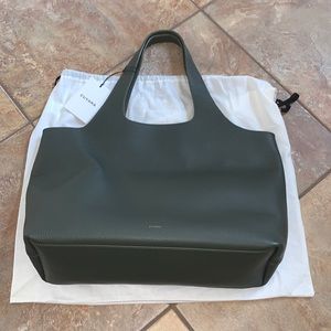 NWT Cuyana system tote 16” olive